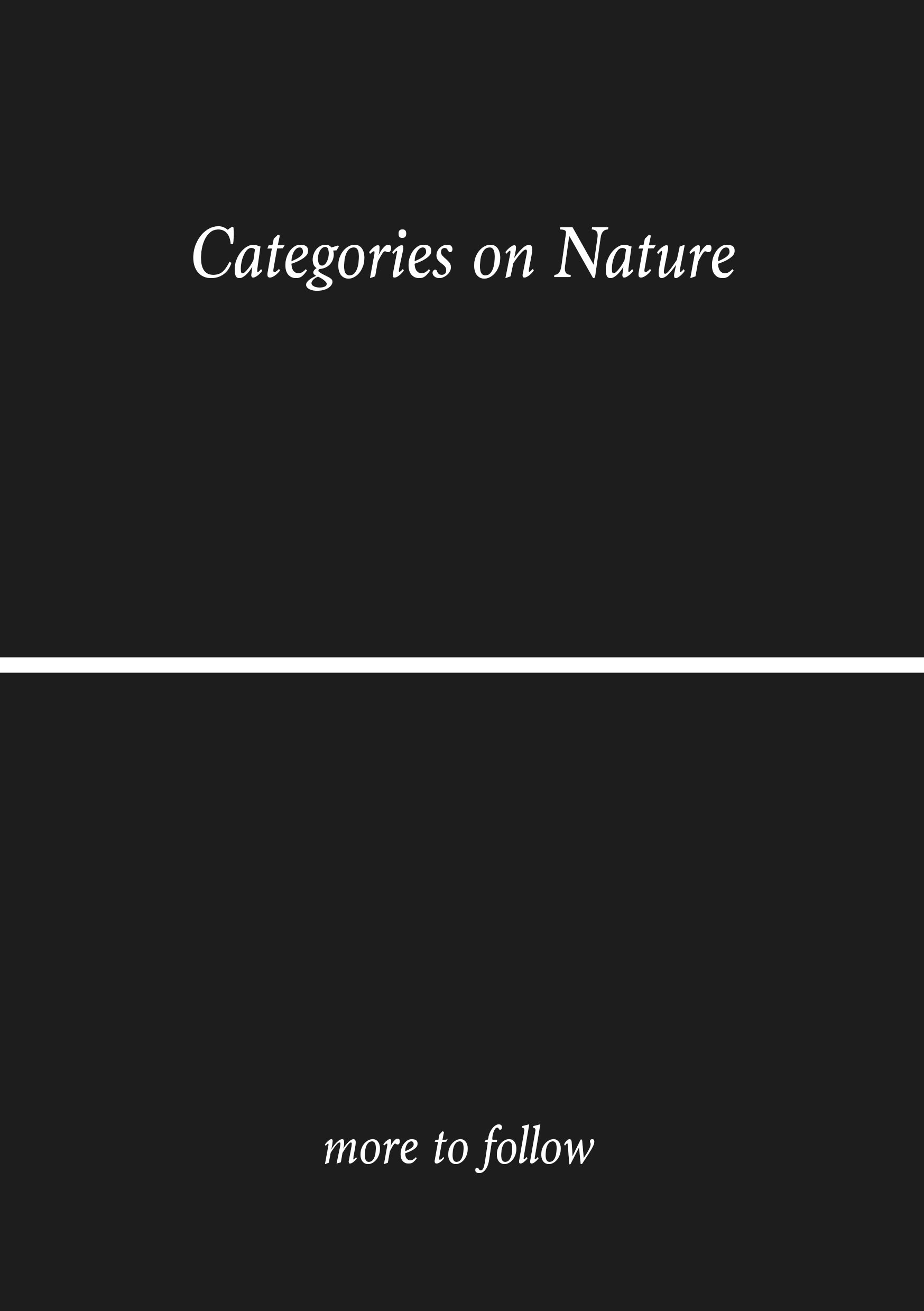 rachela abbate COVER_front_ categories on nature (more to follow) 